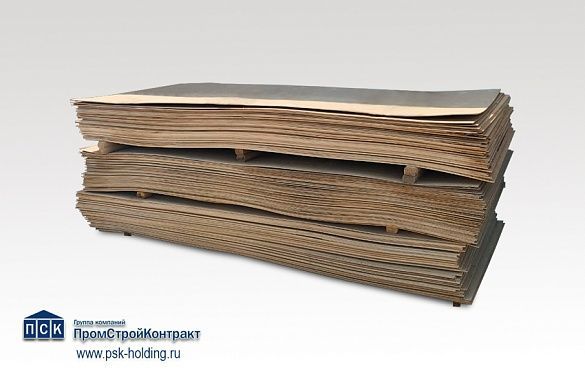 Строительная б/у фанера ФСФ 4-6 мм 1250x2500 мм Свеза (обшивочная)